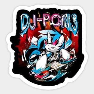 Dj-Pon3 v2 Sticker